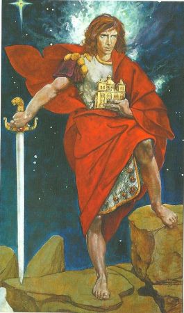 Święty obrazek - z Wizerunkiem św. Michała Archanioła, Patrona Miasta.