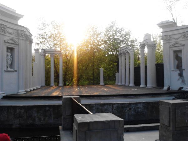 Łazienki Królewskie - Teatr na wyspie (Amfiteatr)