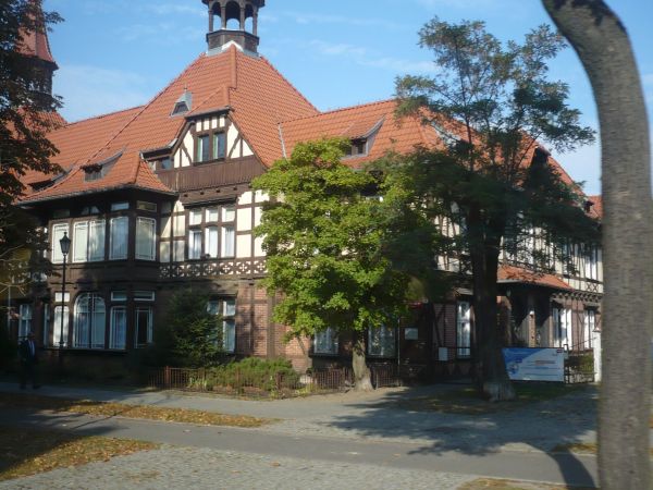 Jeden ze starszych  domów o konstrukcji  szachulcowej.