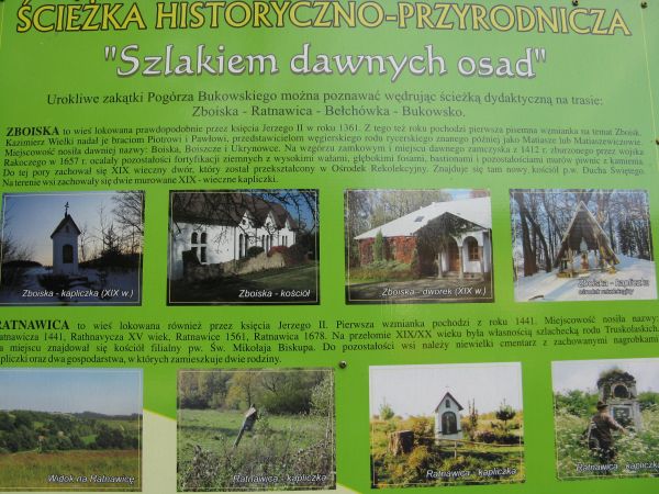 plansza przy Ścieżce historyczno-przyrodniczej - to dla nas  /i nam podobnych/ prezent - toteż : dziękujemy !