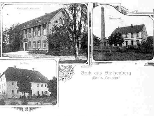 Wyręba (zdjęcia z archiwum)   Z lewej-dawniej sklep spożywczy i świetlica na piętrze Na dole - Szkoła Podstawowa 8 -letnia od 1945r do 1974r