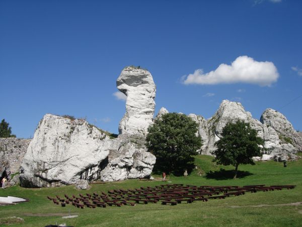 Zamek OGRODZIENIEC **** http://www.zamek-ogrodzieniec.pl/ **** http://zamki.net.pl/zamki/podzamcze/podzamcze.php **** Zamek Ogrodzieniec znajduje się w Podzamcz