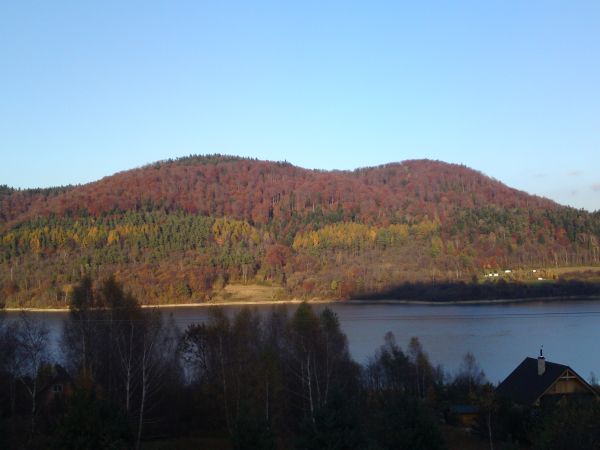 Zachód słońca nad Klimkówką.