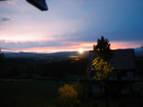 Zachód Słońca - widok z Maruszyny