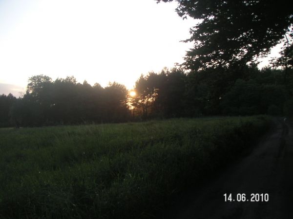 Zachód słońca w Smogorzewcu