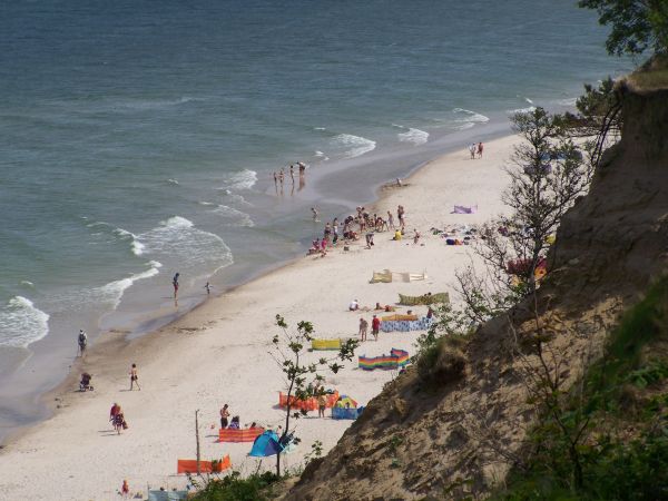 Klifowe wybrzeże w Jastrzębiej Górze