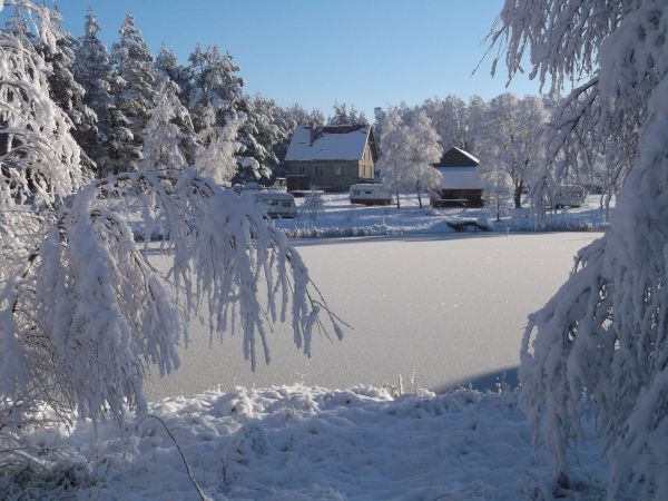 Wieczorne Mgły zimą