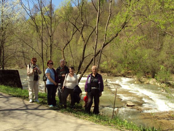 brzegiem Wisłoka - drogą asfaltową przez Suchą Wieś.