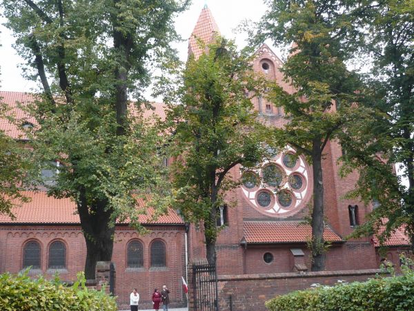 Widok Konkatedry od strony plebani