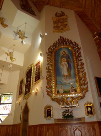 ołtarz boczny św. Józef opiekun rodzin, bł. Karolina Kózka i św. Kazimierz - patron młodzieży. Zapraszam do galerii m. Zabawa, gm. Radłów - i tam do opisów zdję