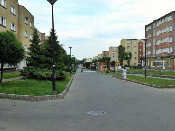 Aleja Wojska Polskiego w kierunku centrum miasta