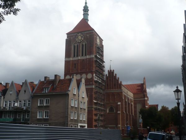 Widok na kościół p.w św Jana ok.1360-1465r obecnie Nadbałtyckie Centrum kultury .