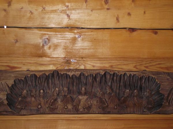 "Ostatnia Wieczerza" - autorstwa słynnego bieszczadzkiego artysty i kowboja Andrzeja Wasielewskiego - Jędrka Połoniny /do galerii m. Kulaszne - zapraszam, tam J