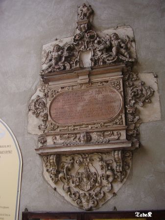 Epitafium poety renesansu Kaspara Kirchnera, południowy portal kościoła Wniebowz. NMP