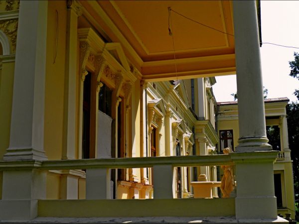 Pałac Turnauów w Urzejowicach z 1887 roku w trakcie odbudowy  i park krajobrazowy .