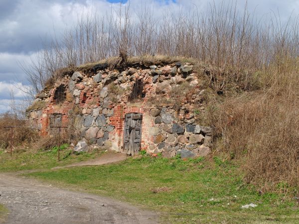 Ruiny straznicy krzyżackiej w Mołtajnach.