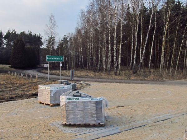 Budowa nowej drogi dojazdowej do zakładu płyt pilśniowych STEICO