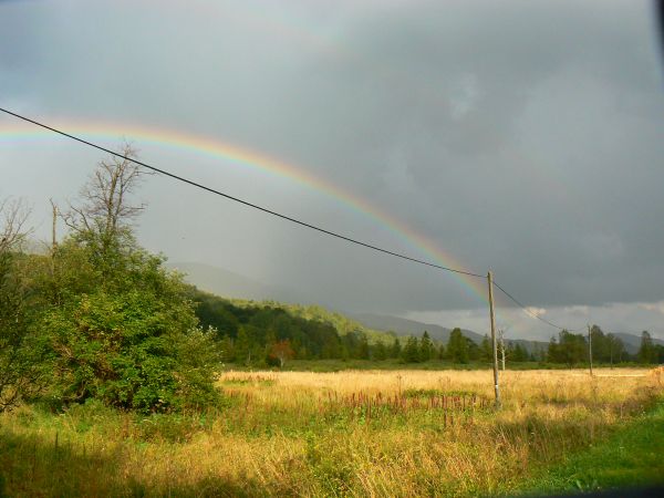 Tęcza nad Szerokim Wierchem.