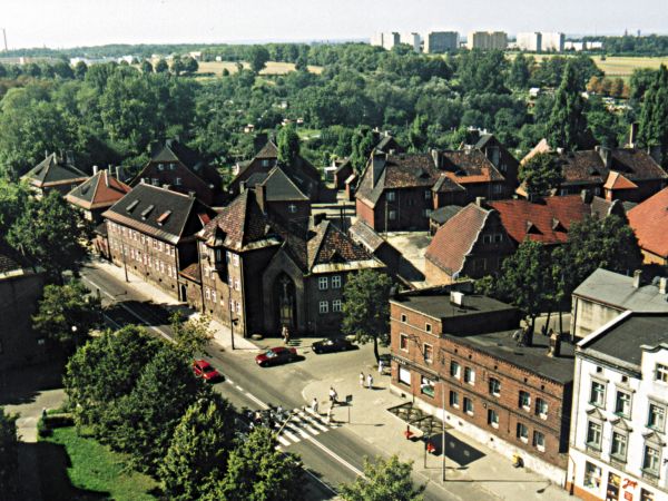 Narożnik ulic Wolności i Kościelnej