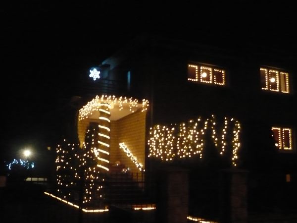 Iluminacja świąteczna 2014r,dom przy ul.Chłapowskiego