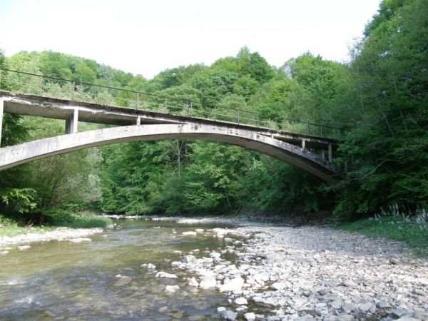 Most kolejki wąskotorowej pod Duszatynem