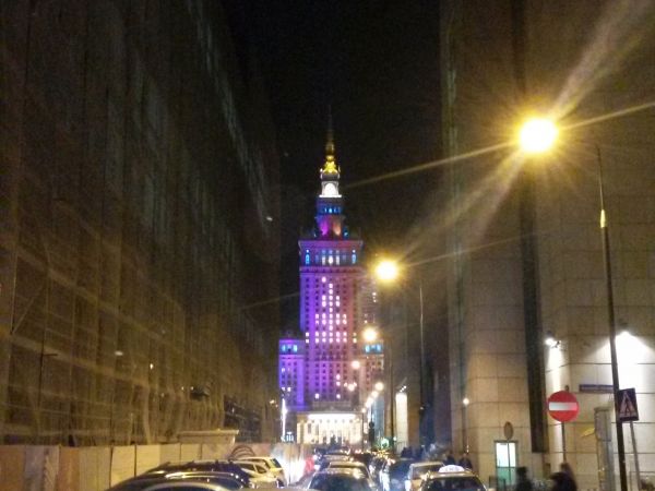 Choinka na Pałacu Kultury