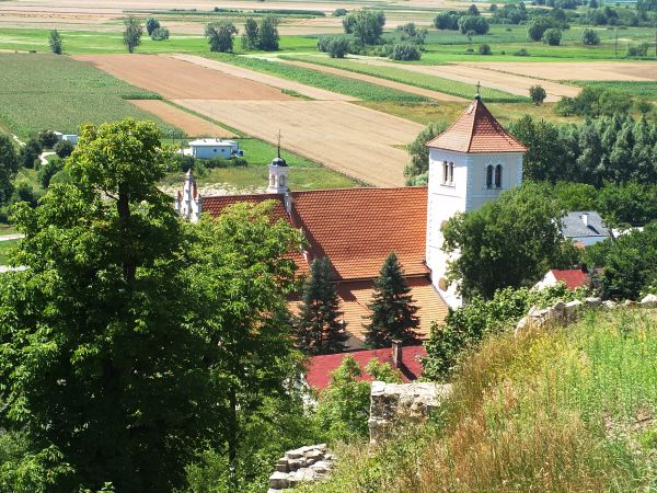 Kościół św.Małgorzaty -  widok z zamku