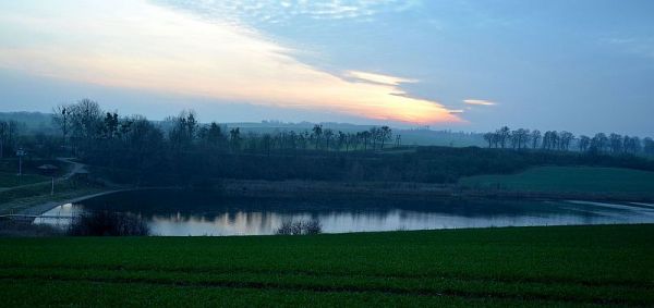 Panorama jeziora Kuksy - grudzień 2014.
