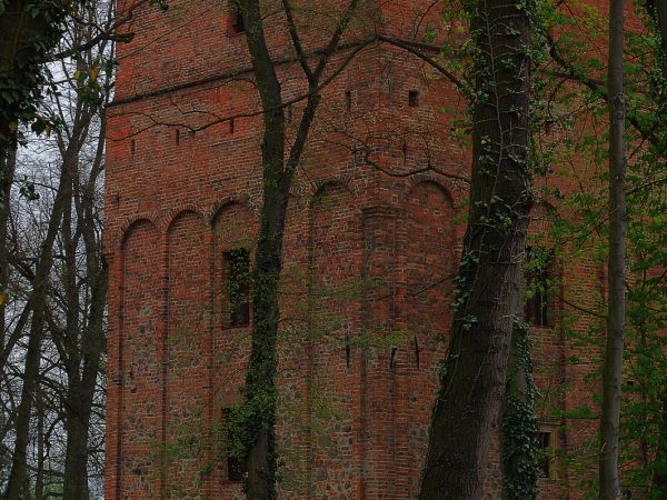 Żmigród - wieża mieszkalna zachowała się z dawnego założenia pozostałości zamku z XIV wieku