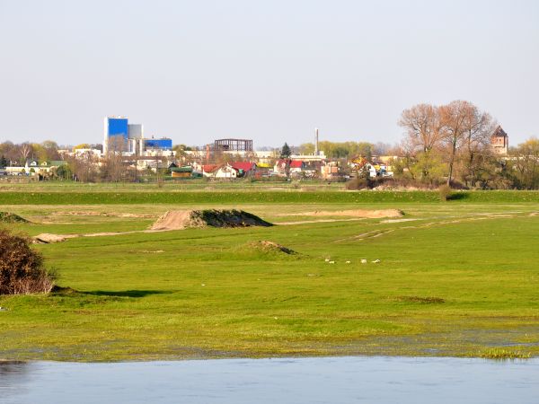 Widok na dzielnicę przemysłową