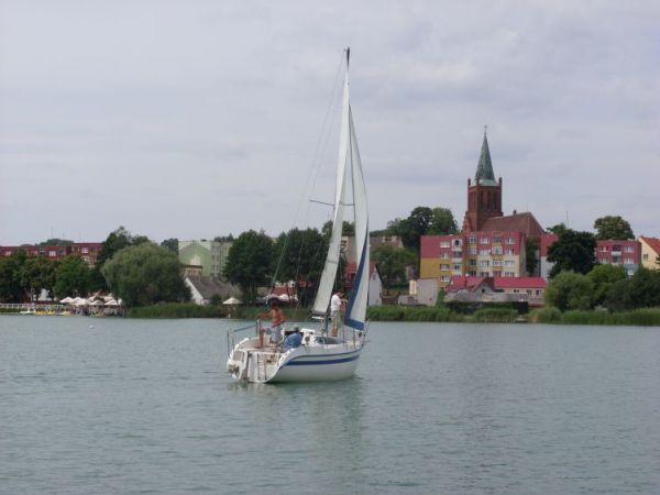 Jezioro barlineckie w centrum miasta.