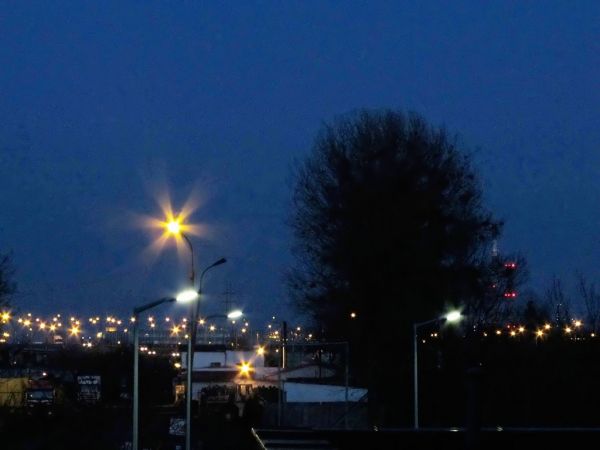 Nocny widok z okna FocusHotel