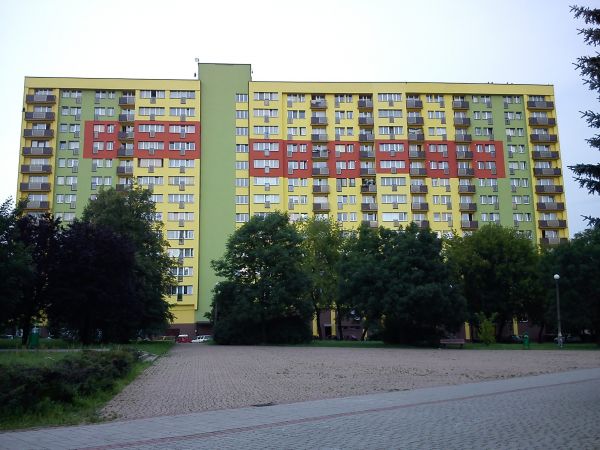 Dąbrowa Górnicza-Superjednostka przy ul. Tadeusza Kościuszki.