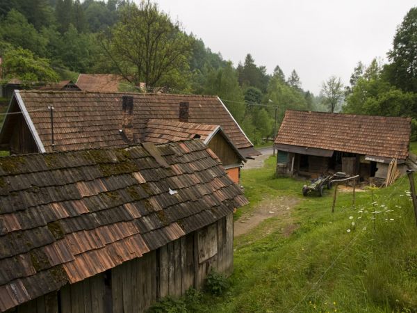 Żegiestów-drewniane zabudowania