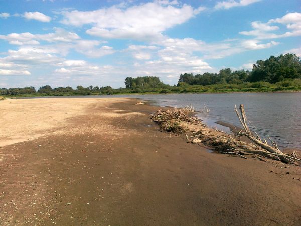 Plaże wiślane to raj dla quadów a jeśli ich nie ma ,czas na łowienie ryb.
