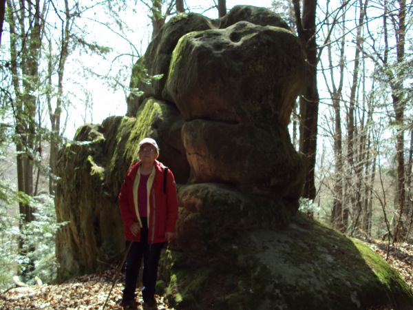 "Mały Kamień" - ostaniec skalny, w Paśmie Granickiej - 575m npm.