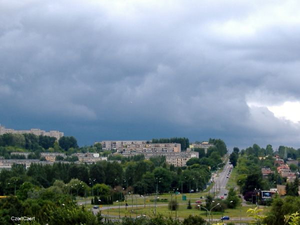 Rondo (nerka) z widokiem na osiede Syberka