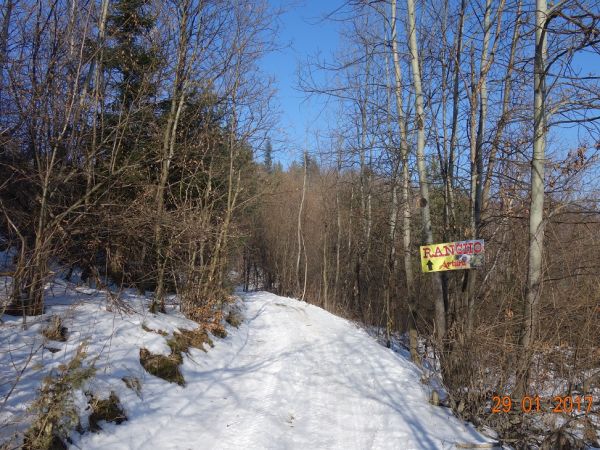 Droga popod szczyt Kijowej i Szklanej Góry.