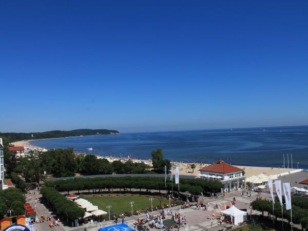 Widok z Latarni Morskiej Sopot.