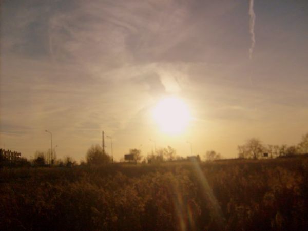 Zachód słońca nad Osiedlem- Piekary w Legnicy (pażdziernik 2008)