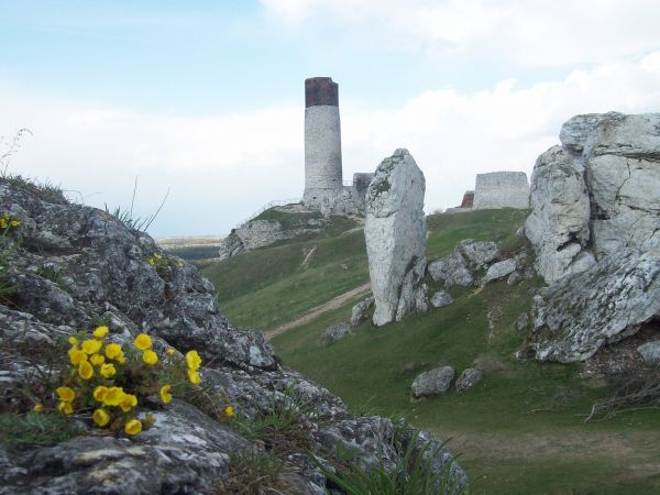 Zamek Olsztyn wzniesiony został na miejscu wczesnośredniowiecznego grodu, rozbudowany w latach 1349-59 z inicjatywy Kazimierza Wielkiego, dla obrony pogranicza