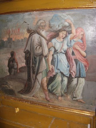 sceny biblijne - polichromia cerkiewna ścienna.