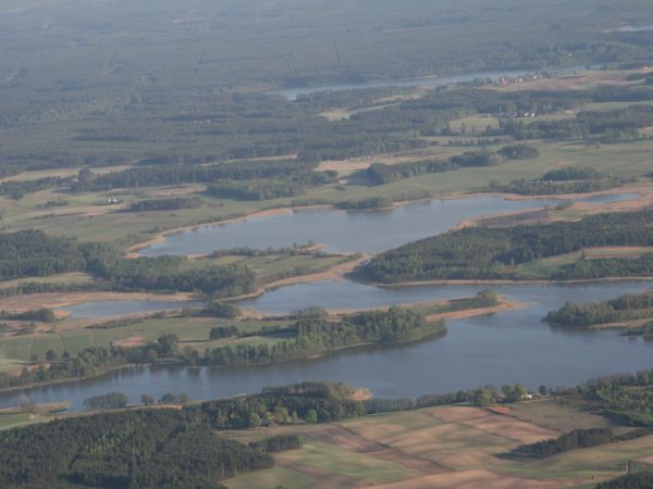 Część kompleksu jezior Wdzydzkich, Gmina Dziemiany