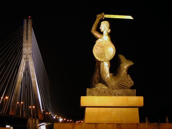 Syrenka i most Świętokrzyski W-wa
