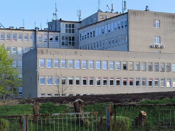 Szpital im. Św. Jana w Starogardzie Gdańskim - widok z ulicy Ściegiennego