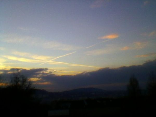 Listopadowy zachód  nad Czantorią