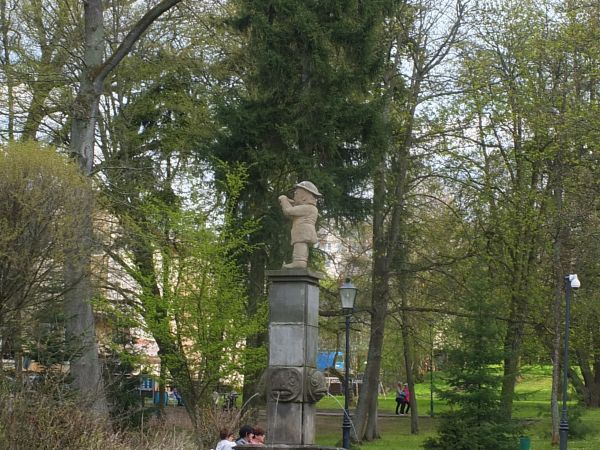 Fontanna w parku zdrojowym