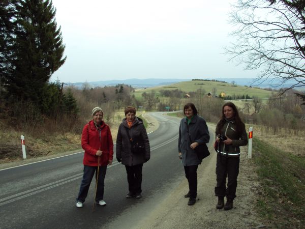 na horyzoncie : wzgórze Średni Dział - 487m npm.