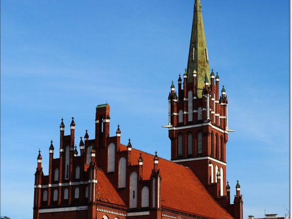 Kętrzyn. Wieża kościoła św. Katarzyny