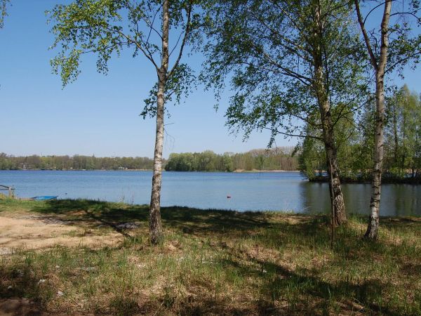 Staw "szperek" na terenie ośrodka rekreacyjno - wypoczynkowego w antoninie